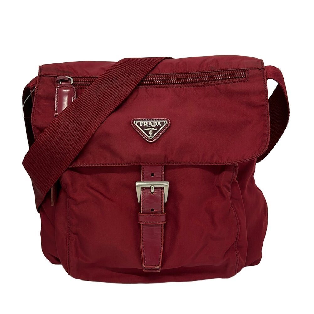 Prada Shoulder Bag Nylon Leather